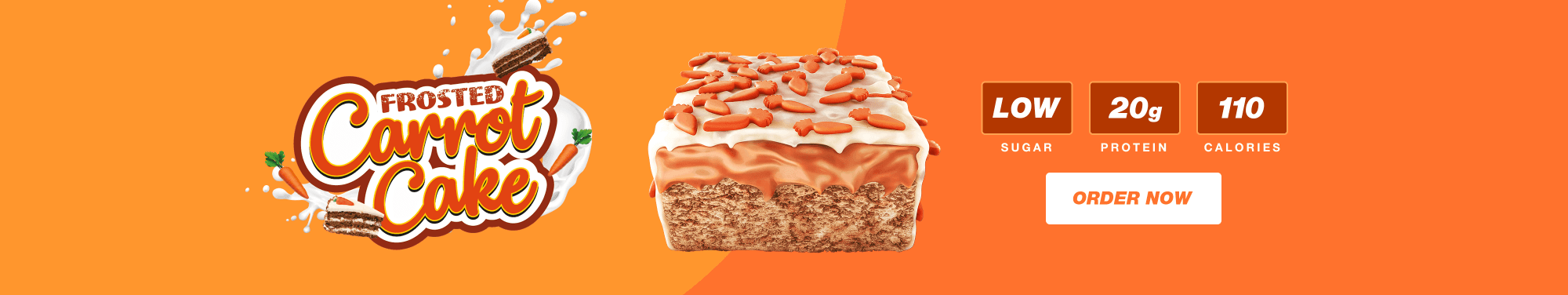 BRAND NEW Frosted Carrot Cake Battle Bite Protein Bars